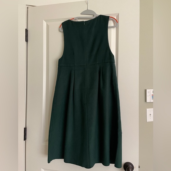 Emerald Green Velvet Jumper with Pockets - Picture 3 of 4